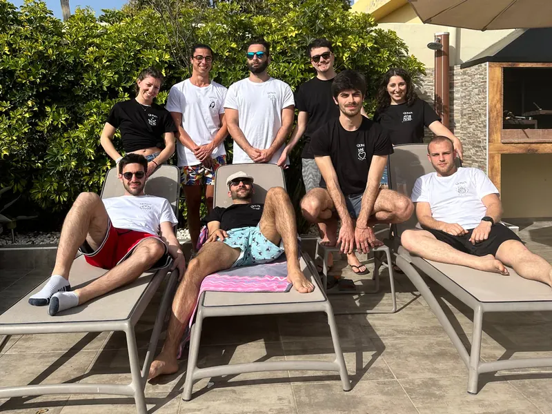 Il team Quinck durante il retreat aziendale a Tenerife nel 2023